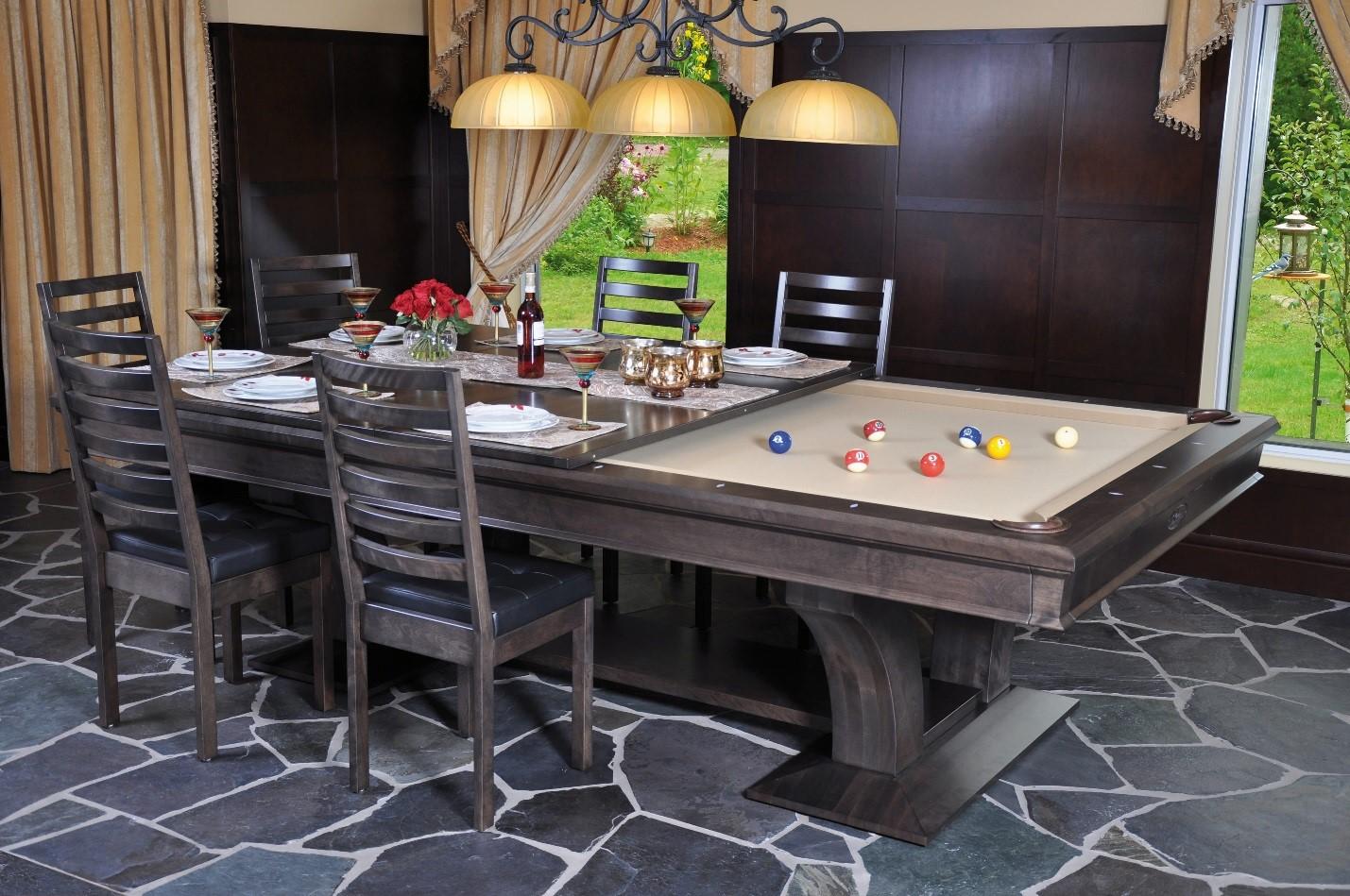 pool table dining room top