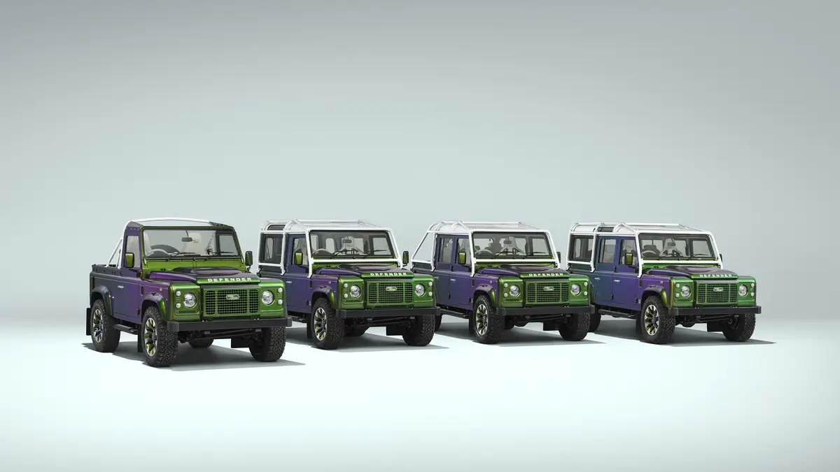 Can’t Decide? Land Rover Classic Launches Color-Changing Paint for the Defender V8
